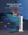 PNTCK Portable Evaporative Air Cooler: 41" Bladeless Tower Fans Swamp Cooler for Bedroom, Office, Standing Fans That Blow Cold Air with 12H Timer, 3 Speeds, 4 Modes, 20FT Remote, 80° Oscillating