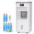 Ashihoti Official Portable Air Conditioners, 3-IN-1 Evaporative Air Cooler, Swamp Cooler with 3 Speeds & 4 Modes, 2-Gal Water Tank for Cooling, 16 FT/S Remote and Touch Control for Indoors