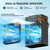 4-IN-1 Portable Air Conditioners, 1200ML Personal Cooling Fan with Remote, 3 Speeds&3 Mist Modes, 2-8H Timer, Night Light, Evaporative Air Cooler for Bedrooms Desktop Camping, Black