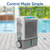 Arctic Air Outdoor Pro Swamp Cooler Evaporative Portable Cooling Unit, Air Cooler, 3100 CFM airflow, 10-gallon water tank, 3-speed settings, oscillation cooling, hose hookup for outdoor use