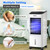 COSTWAY Evaporative Cooler, Portable Cooling Fan with Remote Control