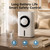 Portable Evaporative Air Cooler Fan with Mist, Touch Control, LED Display, Water Tank, Desktop Cooling