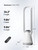 Portable Bladeless Tower Fan, 35.6" Oscillating Fan for Bedroom, 25Ft/s Fan that Blow Cold Air, 12H Timer, 3 Speeds, Remote Control, 180° Max Oscillating, Quiet Fan for Room No Window, White