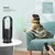 ULTTY Bladeless Tower Fan and Air Purifier Combo, Quiet Oscillating Fan with Remote & Touch Control, 9 Speeds, 8H Timer, HEPA Air Filter, Safe Floor Fan for Bedroom Home Office Black, 23.5"inch