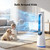 KEGIAN Bladeless Tower Fan for Bedroom, 38'' Standing Fan with 120° Oscillating, Quiet Oscillating Fan with 12H Timer, 20 Speeds & 4 Modes, Energy-Saving DC Motor for Home Office