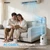 ROVSUN 32inch Bladeless Tower Fan, Quiet Smart Bladeless Fan for Bedroom, 90°Oscillating Cooling Fan with 3 Speeds, 3 Modes, 12H Timer, Compact Tower Fan with Remote, Safe Design for Home, Bedroom