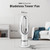 Eduzita QG660 Bladeless Tower Fan and Heater Combo, White
