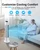 Uthfy Oscillating Bladeless Tower Fan with Remote, Quiet Cooling Portable, Electric Standing Floor Fan with 3 Wind Speeds 3 Modes for Bedroom,Indoor,Office and Home Use, 30", White