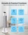 Uthfy Oscillating Bladeless Tower Fan with Remote, Quiet Cooling Portable, Electric Standing Floor Fan with 3 Wind Speeds 3 Modes for Bedroom,Indoor,Office and Home Use, 30", White