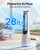 Uthfy 38 Inch Bladeless Tower Fan, 120° Oscillation Quiet Standing Fans, 20 Speeds & 4 Modes, Ambient Light, Remote Control, 12H Timer, Ideal for Bedroom Home Whole Room Use