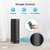 DR.PREPARE Tower Fan for Bedroom, 13 Inch Portable Desk Table Fan, 28 dB Quiet Bladeless Fan with Remote, 12H Timer, 3 Speeds, 60° Oscillating Fans for Indoors, Cooling Fans for Room, Home, Office