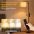 Arc Floor Lamp with Remote and Dimmable Black Floor lamps for Living Room