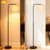 Arc Floor Lamp with Remote and Dimmable Black Floor lamps for Living Room