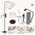 Arc Floor Lamp with Remote and Dimmable Black Floor lamps for Living Room