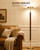 JOOFO Wood LED Torchiere Floor Lamp with Remote, 3000LM Dimmable