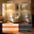 Anrikey 63" Gold Floor Lamp for Living Room, Standing Lamp with Marble Base