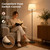 JUNNAI 61.8" Floor Lamp for Living Room, Modern Standing Lamp for Bedroom