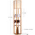 Brightech Maxwell - Modern Shelf Floor Lamp with Lamp Shade & Warm White LED Bulb, Corner Display Floor Lamp with Shelves for Living Room, Bedroom, Nightstand Office, Home Decor Storage - Natural Wood