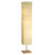 Adesso 3-Light Floor Lamp, Natural Wood & Beige, Adjustable, 58”