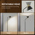 Leasgy Upgraded Double-Base Black Floor Lamp, Adjustable Lamp Head-65.3"