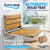 [Upgraded Version] 20" Folding Teak Shower Seat Wall Mounted- Shower Bench for Inside Shower, ADA Compliant Teak Shower Seat Wall Mounted Bench Bathroom Stool, Folding Bathtub Shower Seat for Elderly