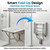 VANNSOO Folding Shower Seat, 18 Inch ADA Compliant Wall Mounted Bench