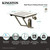 Kingston KBSS1816 Fold Down Shower Seat,Brushed Stainless Steel