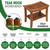 Teakcraft Teak Shower Bench & Stool for Inside Shower, 21", Fully Assembled