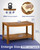 Upolana Teak Shower Bench, 32" Solid Wood Shower Stool for Inside Shower to Sit On, Wooden Bathroom Shower Seat Waterproof
