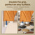 NNN 30" Commercial Heavy Duty Teak Shower Bench, Patented, Non-Slip Stable
