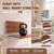 17" Folding Shower Seat Wall Mounted, Foldable Teak Shower Bench, Max 440lb