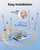 Juswell Sliding Shower Chair with 360° Swivel Seat, Transfer Bench, 330lbs
