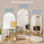 Coomily 76"x34" Arched Full Length Mirror with Stand,Full Body Floor Mirror