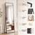 Antok Full Length Mirror, 71"x28" Floor Mirror with Stand, Black, Rect