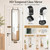 SCWF-GZ 47x14 Full Length Mirror Over the Door Hang or Wall Mounted Black