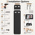 SCWF-GZ 47x14 Full Length Mirror Over the Door Hang or Wall Mounted Black