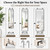 SCWF-GZ 47x14 Full Length Mirror Over the Door Hang or Wall Mounted Black