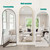 TinyTimes 65"x22" Full Length Mirror, Arched Floor Mirror with Stand, Gold