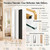 SCWF-GZ 47x14 Full Length Mirror Over the Door Hang or Wall Mounted Gold