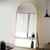 VooBang 35"x78" Gold Large Arched Floor Full Length Dressing Body Mirror