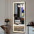 Easly 26x68 inch Full Length Mirror with Lights, LED Lighted Floor Standing, Hanging Mirror Full Length with Stand Free, Full Body Dressing Mirrors with Dimmable 3 Color LED