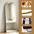 Elemango Full Length Floor Mirror, 56"x16" Gold Arched Standing Mirror, Modern Full Body Wall Mirror for Bedroom, Dressing Room, Home Decor
