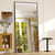GLSLAND 76"x34" Full Length Mirror Large Rectangle Full Body Mirror, Black