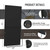 Beauty4U 71" x 32" Full Length Mirror with Stand, Black Large Floor Mirror