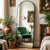 HARRITPURE Arched Full Length Mirror, 64"x21" Full Body Mirror with Stand