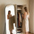 HARRITPURE Arched Full Length Mirror, 64"x21" Full Body Mirror with Stand