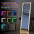 LVSOMT 63 x 20 in Full Length Mirror with LED Lights, RGB Lighting, White