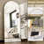 WISSMIELS 57" x 20" Arched Full Length Mirror - Wall Mounted/Floor Mirror Aluminum Alloy Frame Full Body Mirrors for Bathroom Living Room Bedroom and Entryway,Gold