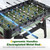 Goplus 54 Inch Full Size Foosball Table, Soccer Game Table with 2 Balls, 22 Players, Ergonomic Handles, Adjustable Leg Levelers, Competition Size Arcade Foosball Table for Home Game Room Adults