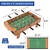 TALLO 27” Foosball Table, Wooden Tabletop Soccer Game Set